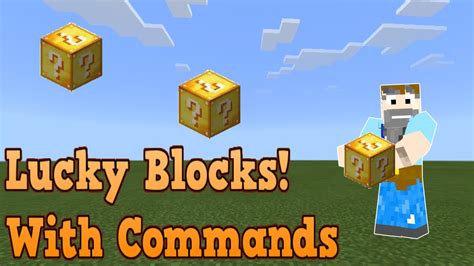 mcpe lucky block command